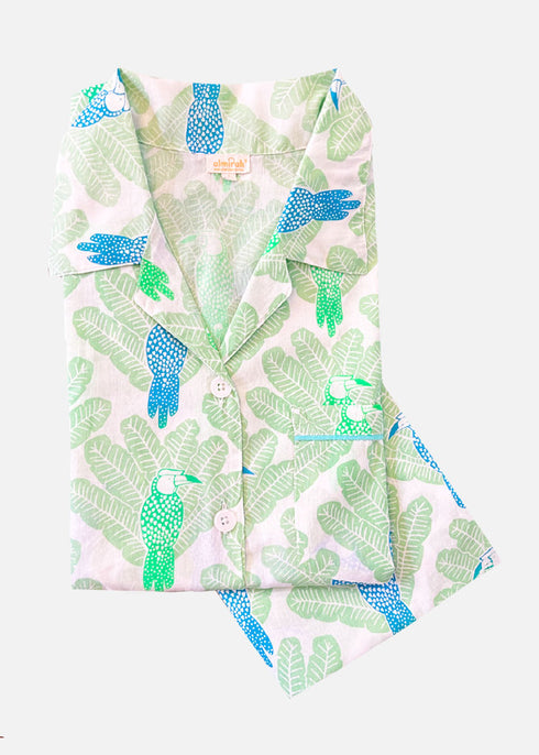 Women's Tropical Hornbill  Pajama Set